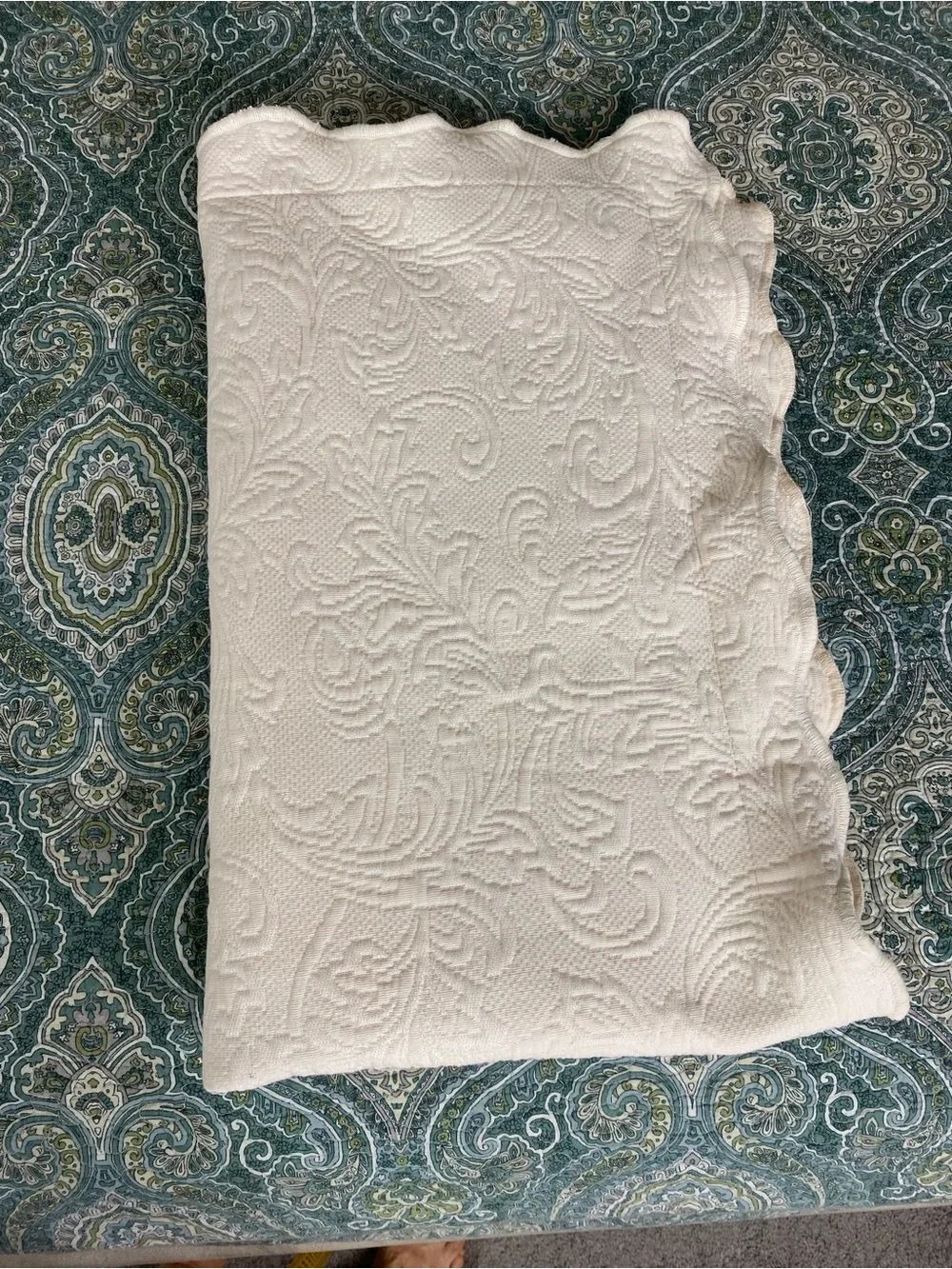 Matelasse Colchis Domingos Queen Pillow Sham cream Portugal